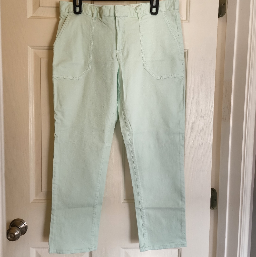 NEW Banana Republic pants (Sea foam green color, Size 12P)